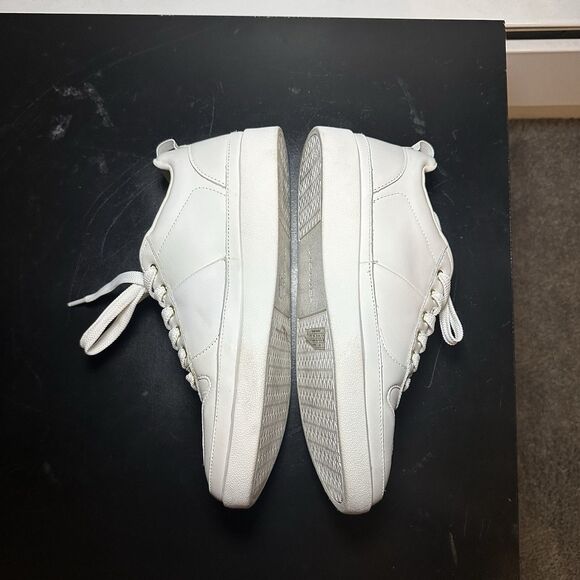 Vionic Womens Size 8.5 Wide Elise White Casual Leather Sneakers - Picture 9 of 16